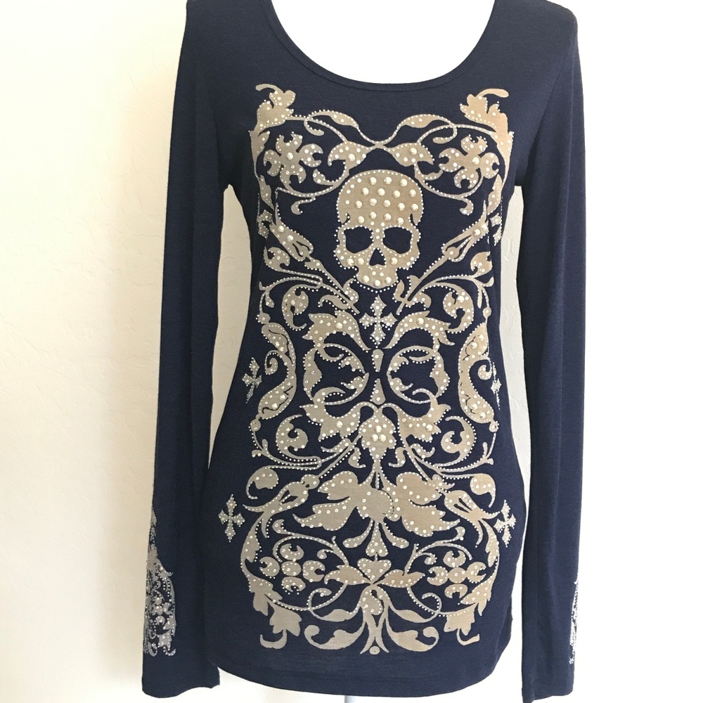 Vocal Embellished Skull Tunic